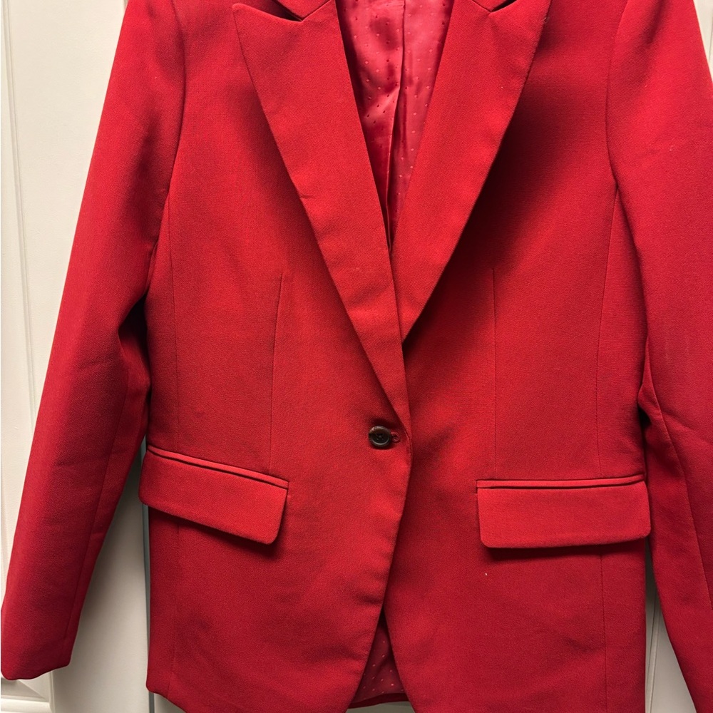 Banana Republic Vibrant Red Women's Blazer